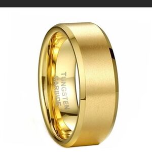 Gold Tungsten Carbide Ring